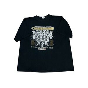 VTG Men's Chicago White Sox 2005 World Series Champions MLB Black XXL Tshirt